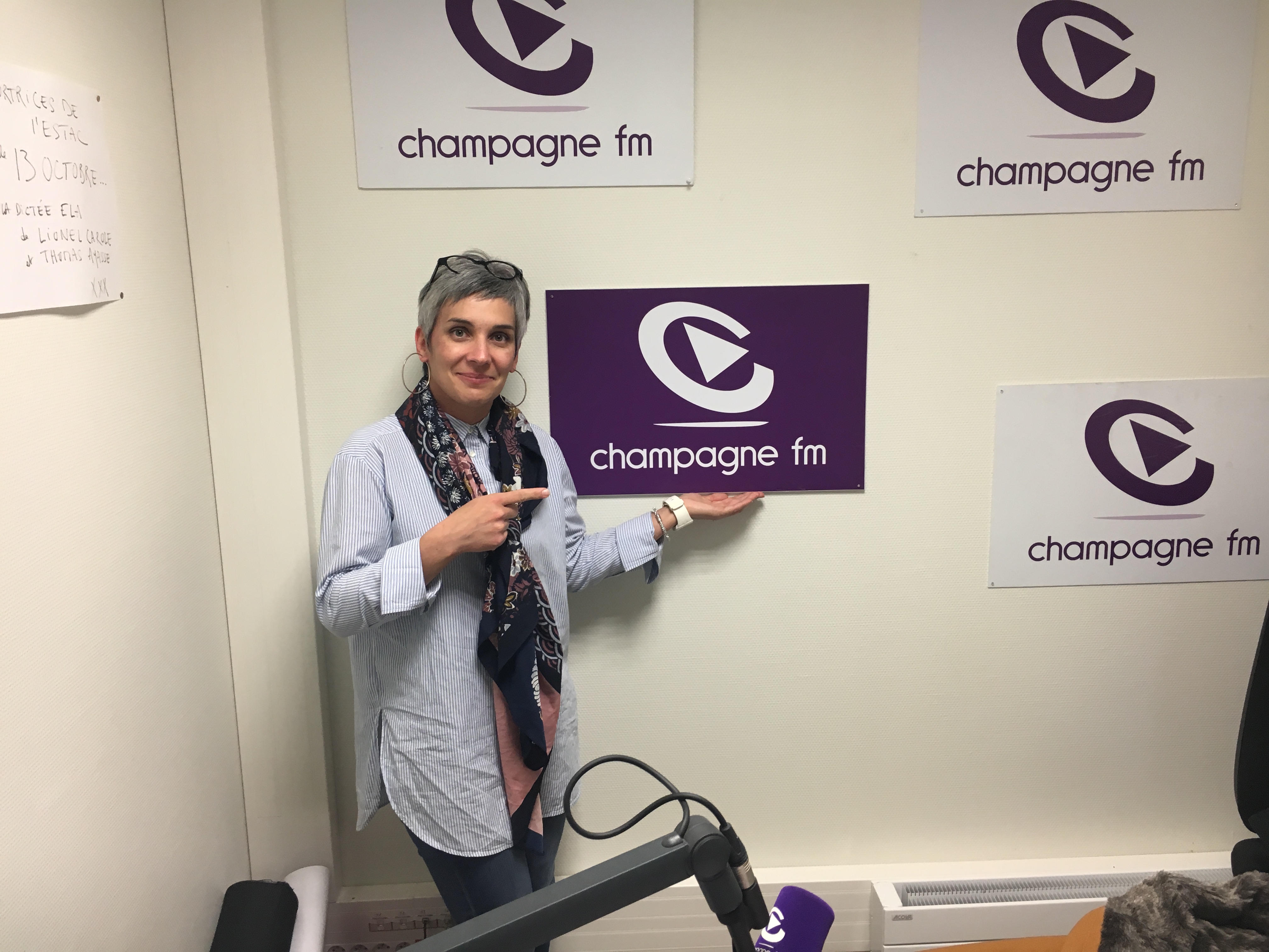 Cristina était de passage cette semaine dans le studio de Champagne FM à Troyes.